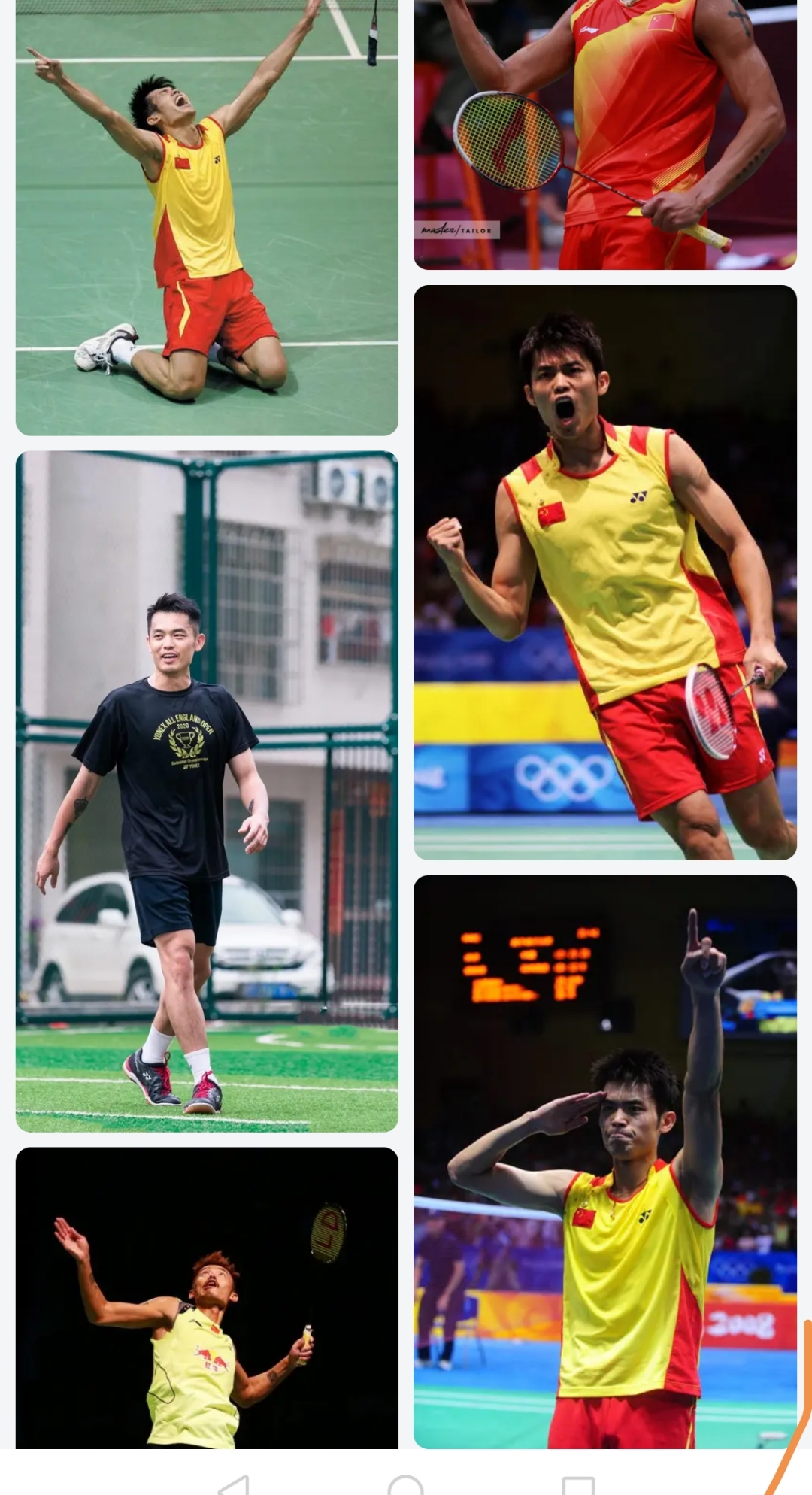 包含丹麦羽毛球队鏖战韩国羽毛球队，林丹统治全场的词条